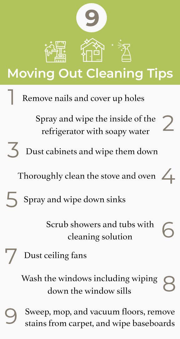 Moving?  Here's a cleaning checklist 